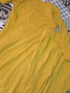 Yellow Embroidered Kurta Set with Bell Bottoms