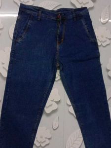 Dark Blue Denim Jeans