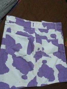Cute Cow Print Mini Skirt