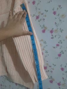 Peach Knit Cardigan
