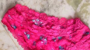 Pink Lace Floral Panty