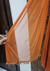Vibrant Orange Ethnic Kurta Set