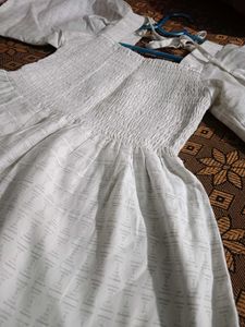Elegant White top with Subtle Pattern