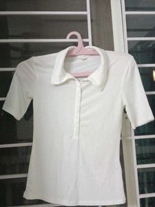 Classic White Polo T-Shirt