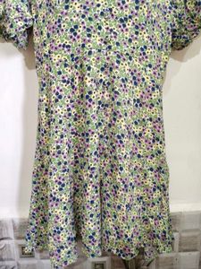 Floral Puff Sleeve Mini Dress