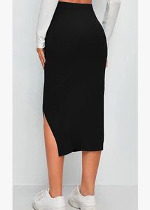 Black Fitted Skirt