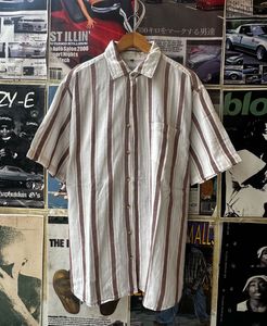 Vintage Striped Short Sleeve Shirt