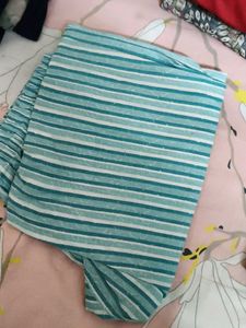 Pretty Blue &amp; White Printed Kurta