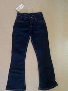 Flared Dark Wash Denim Jeans