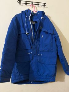 Blue Winter Parka Jacket