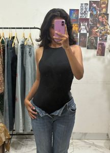 Seamless Black Bodysuit