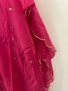 Vibrant Pink Kurta Set with Dupatta