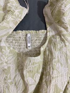 Floral Print Square Neck Dress