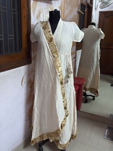 Off white Angrakha Kurti