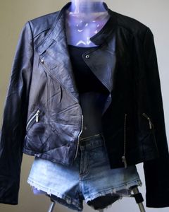 Sheepskin Leather Jacket - Thrifted