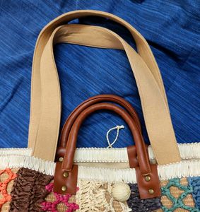 Colorful Woven, Antique Tote Bag, Dual Handles