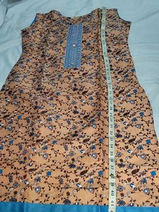 Peach Floral Kurta