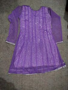 Lavender Embroidered Kurta Set