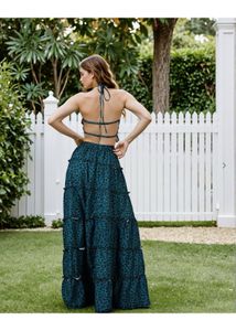 Open back Tiered Co-Ord top and skirt