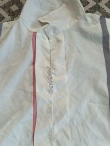 Elegant White shirt  with Striped Design
