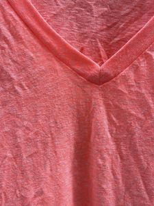 Coral V-Neck T-Shirt