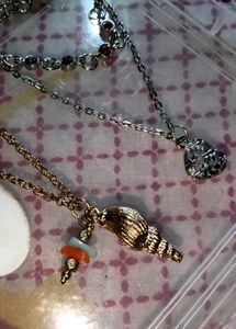 Chic Layered Necklace &amp; bracelet- Seashell &amp; Heart
