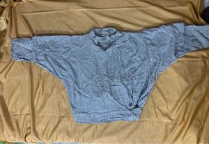 Striped Batwing Sleeve Top