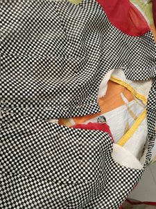 Stylish Black & White Checkered Blouse