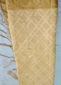 Elegant Yellow Banarasi Silk Duptta