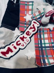 Hello Kitty &amp; Mickey Bag Unique Patchwork