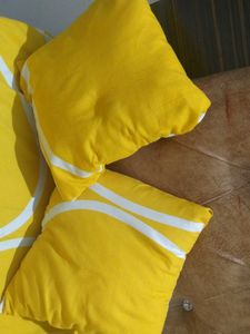 Bright Yellow Accent Pillows