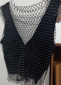 Rhinestone Crop Top