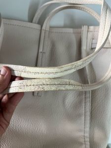 ZARA White Handbag/ Tote Bag/ Office Bag