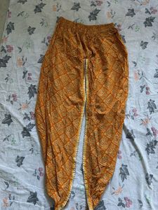 Orange Ethnic Embroidered Kurta
