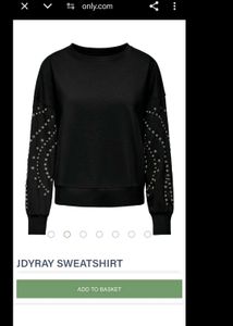 Embellished Sleeves Sweatshirt