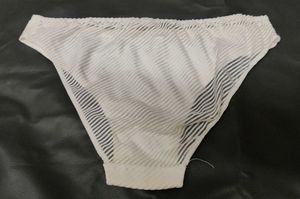 White Striped Briefs