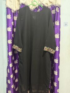 Embroidered Black Kurta Set