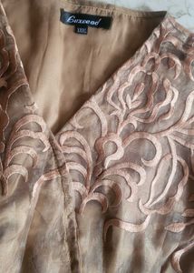 Luxury Embroidered Organza Party Dress