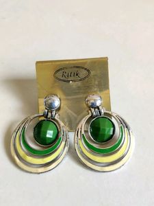 Boho Abstract Hoop Earrings