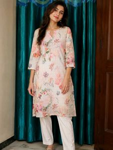 Beautiful Floral Print Kurta