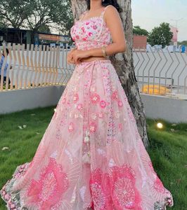 Blossom Mist Pdp Lehenga with Sequin and Bead Work