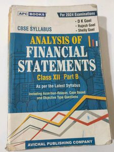 Analysis Of Financial Statements Class 12 Part B