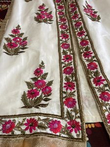 Ivory Dress Wid Multi Handwork