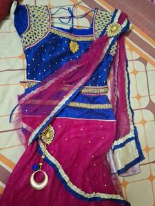 Pink Embellished Lehenga Choli