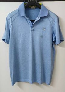 Men's Light Blue FILA Polo Shirt