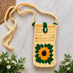 Handmade Crochet Sling Bag