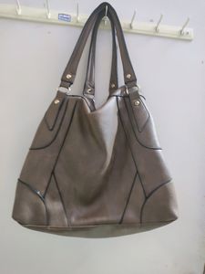 Classic Taupe Shoulder Bag