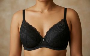 Black Lace Bra