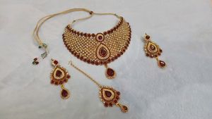 New Bridal Jewel Set With Quality AD Stones