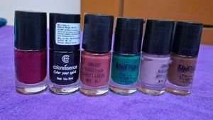 Banetion Mixed Nail Polish Lot - 6 Bottle